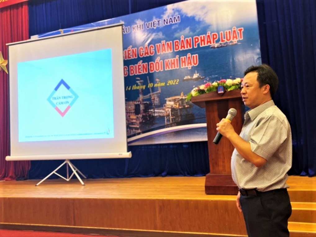 Petrovietnam tổ chức Hội nghị tập huấn văn bản pháp luật trong lĩnh vực biến đổi khí hậu Petrovietnam tổ chức Hội nghị tập huấn văn bản pháp luật trong lĩnh vực biến đổi khí hậu