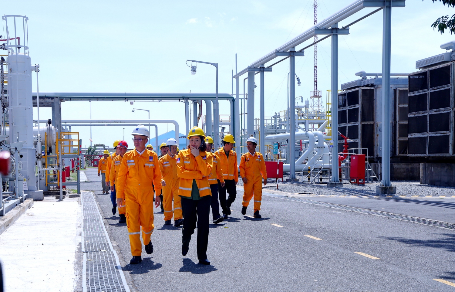 Thực tế kiểm tra công tác đảm bảo an ninh, an toàn tại công trình khí PV GAS Thực tế kiểm tra công tác đảm bảo an ninh, an toàn tại công trình khí PV GAS