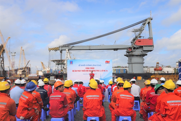 Lễ khởi công công trình dự án phát triển mỏ Đại Hùng Pha 3 Khởi công công trình Dự án phát triển mỏ Đại Hùng Pha 3, Lô 05.1a