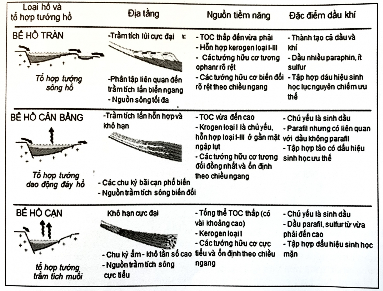 Trầm tích bể hồ Trầm tích bể hồ