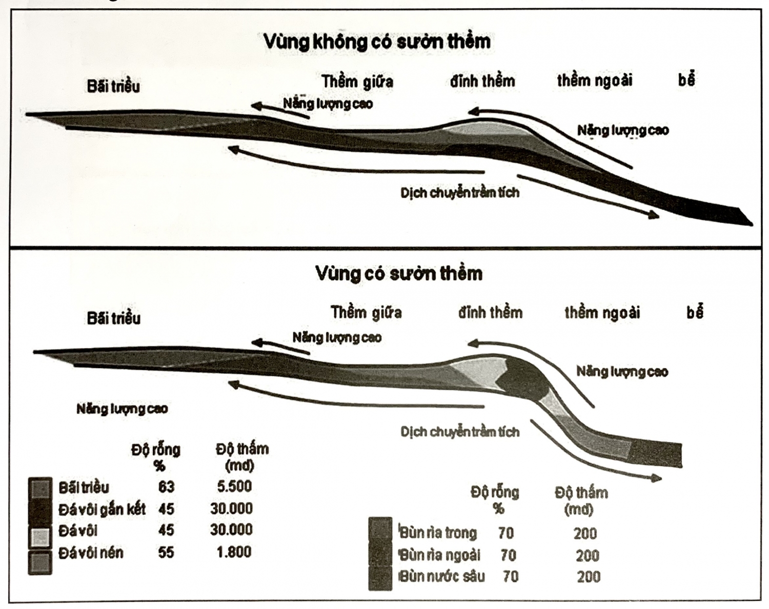 Địa tầng phân tập với đá carbonat