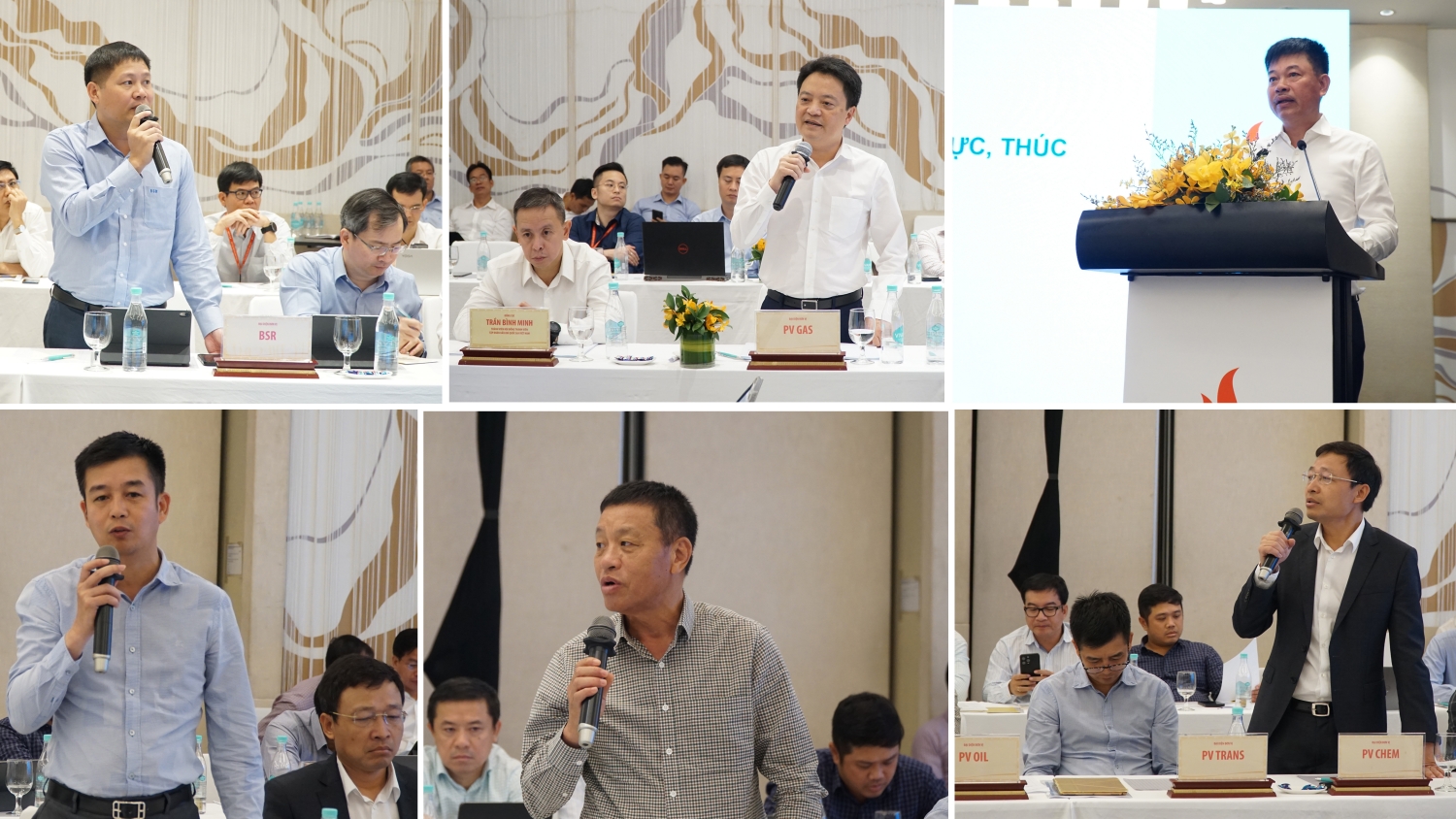 Lãnh đạo các đơn vị báo cáo, thảo luận tại Hội nghị Lãnh đạo các đơn vị báo cáo, thảo luận tại Hội nghị