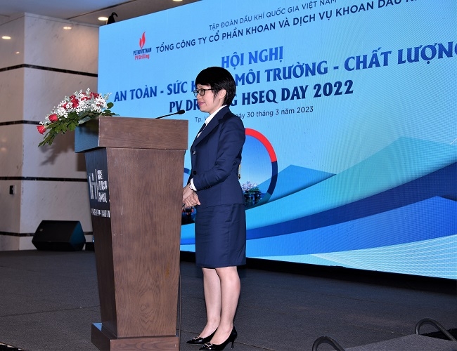 Phó Trưởng Ban CNATMT PVN Đỗ Thị Thu Phương phát biểu chỉ đạo tại Hội nghị. Phó Trưởng Ban CNATMT PVN Đỗ Thị Thu Phương phát biểu chỉ đạo tại Hội nghị.