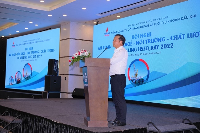 Chủ tịch HĐQT PV Drilling Mai Thế Toàn phát biểu chỉ đạo tại Hội nghị. Chủ tịch HĐQT PV Drilling Mai Thế Toàn phát biểu chỉ đạo tại Hội nghị.