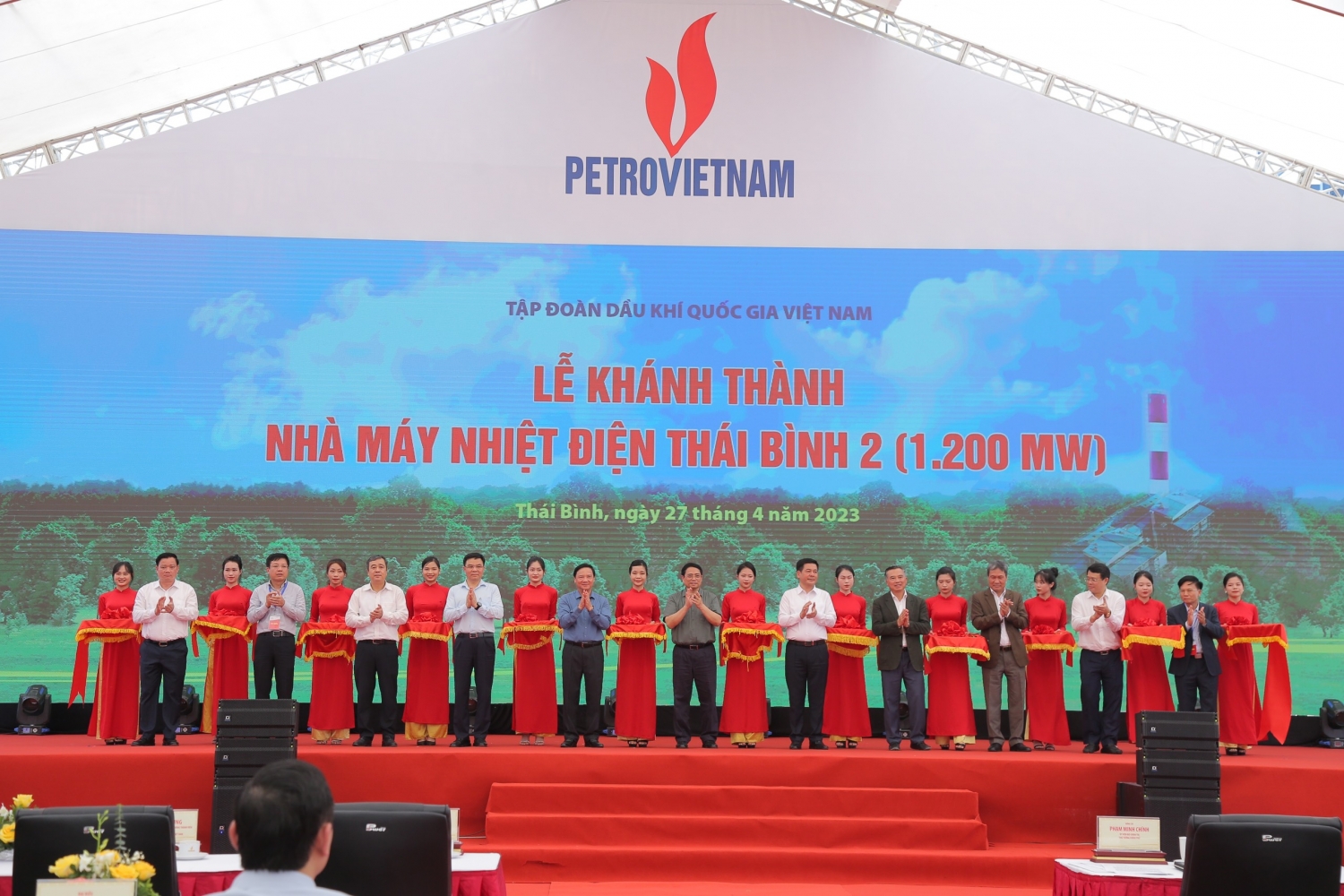 Thủ tướng Phạm Minh Chính khánh thành NMNĐ Thái Bình 2