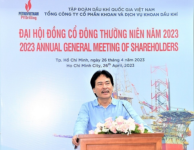 undefined Thành viên HĐVT Petrovietnam Nguyễn Hùng Dũng phát biểu chỉ đạo tại Đại hội.