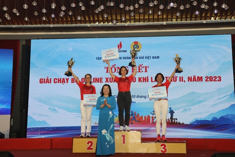 CĐ DKVN tổng kết và trao Giải chạy bộ online Xuân Dầu khí 2023 CĐ DKVN tổng kết và trao Giải chạy bộ online Xuân Dầu khí 2023