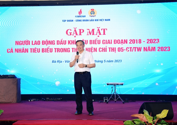 CĐ DKVN gặp mặt Người lao động Dầu khí tiêu biểu 2018-2023 và cá nhân tiêu biểu trong thực hiện tốt Chỉ thị 05-CT/TW năm 2023 CĐ DKVN gặp mặt Người lao động Dầu khí tiêu biểu giai đoạn 2018-2023