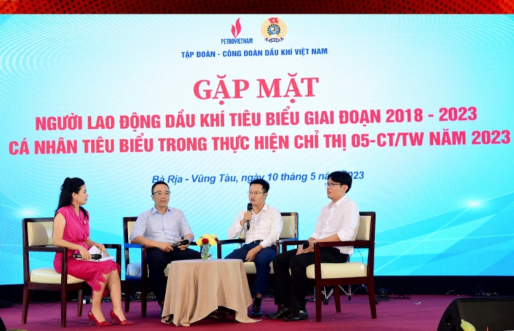 CĐ DKVN gặp mặt Người lao động Dầu khí tiêu biểu 2018-2023 và cá nhân tiêu biểu trong thực hiện tốt Chỉ thị 05-CT/TW năm 2023 CĐ DKVN gặp mặt Người lao động Dầu khí tiêu biểu giai đoạn 2018-2023