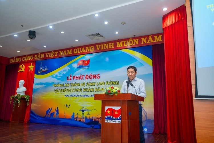 Vietsovpetro tổ chức Lễ phát động Tháng ATVSLĐ và Tháng Công nhân năm 2023 Vietsovpetro tổ chức Lễ phát động Tháng ATVSLĐ và Tháng Công nhân năm 2023