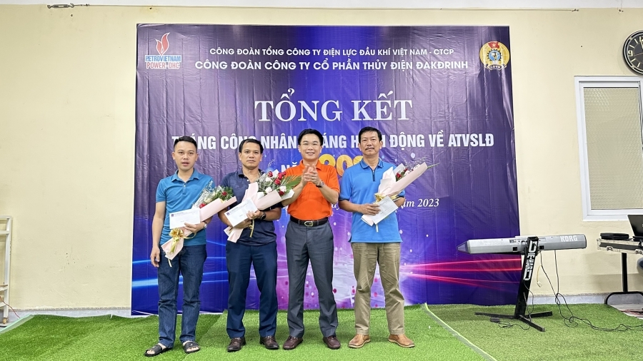 Thuỷ điện Đakđrinh tổng kết Tháng công nhân, Tháng hành động về an toàn, vệ sinh lao động 2023 Thuỷ điện Đakđrinh tổng kết Tháng công nhân, Tháng hành động về an toàn, vệ sinh lao động 2023