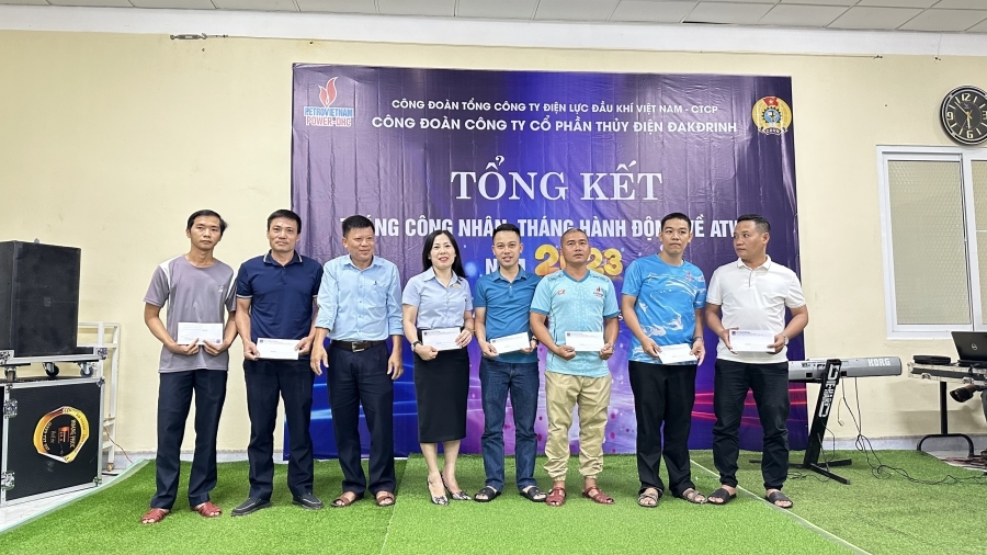 Thuỷ điện Đakđrinh tổng kết Tháng công nhân, Tháng hành động về an toàn, vệ sinh lao động 2023 Thuỷ điện Đakđrinh tổng kết Tháng công nhân, Tháng hành động về an toàn, vệ sinh lao động 2023