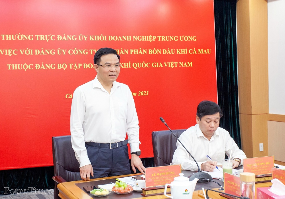 Thường trực Đảng ủy Khối DNTƯ làm việc với Đảng ủy PVCFC Thường trực Đảng ủy Khối DNTƯ làm việc với Đảng ủy PVCFC