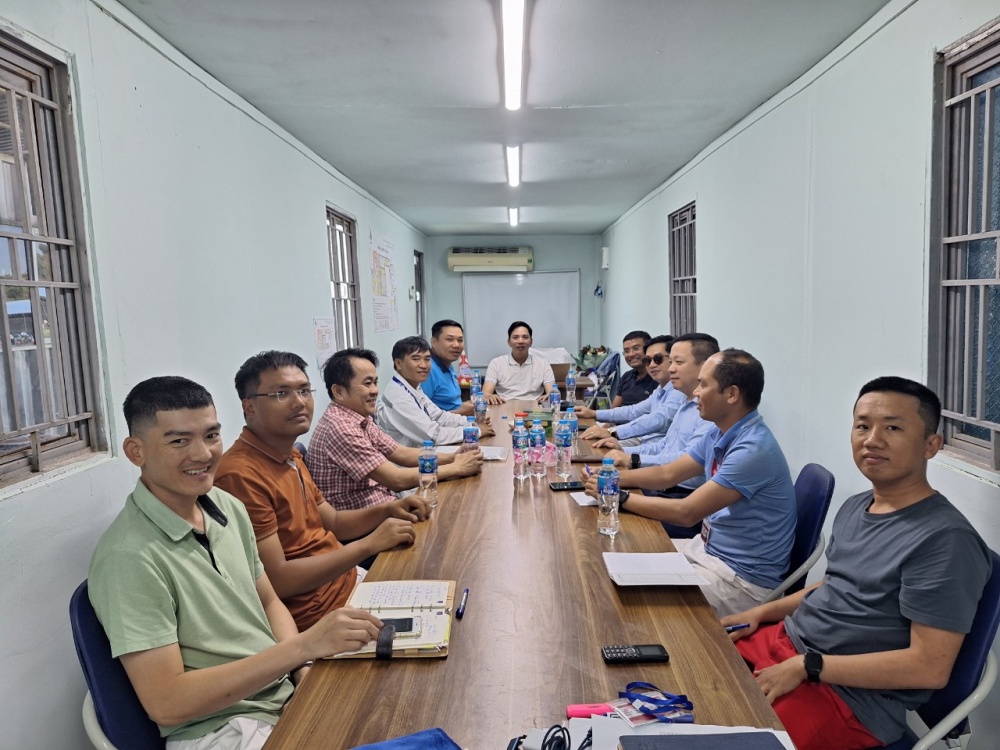Hình ảnh thăm hỏi, động viên NLĐ tại Dự án Hình ảnh thăm hỏi, động viên NLĐ tại Dự án
