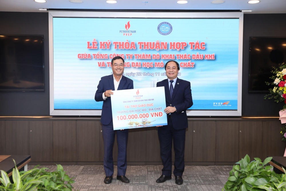 PVEP ký kết thỏa thuận hợp tác với Trường Đại học Mỏ - Địa chất giai đoạn 2023 - 2026 PVEP ký kết thỏa thuận hợp tác với Trường Đại học Mỏ - Địa chất giai đoạn 2023 - 2026
