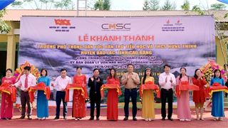 PV GAS tài trợ 5 tỷ đồng xây dựng trường Phổ thông dân tộc bán trú Tiểu học và THCS Hưng Thịnh, huyện Bảo Lạc, tỉnh Cao Bằng