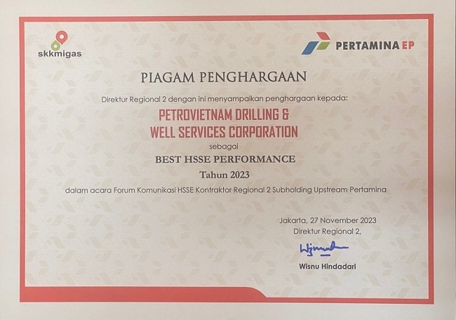 PV Drilling được trao thầu cung cấp giàn khoan tự nâng cho PHE ONWJ tại Indonesia