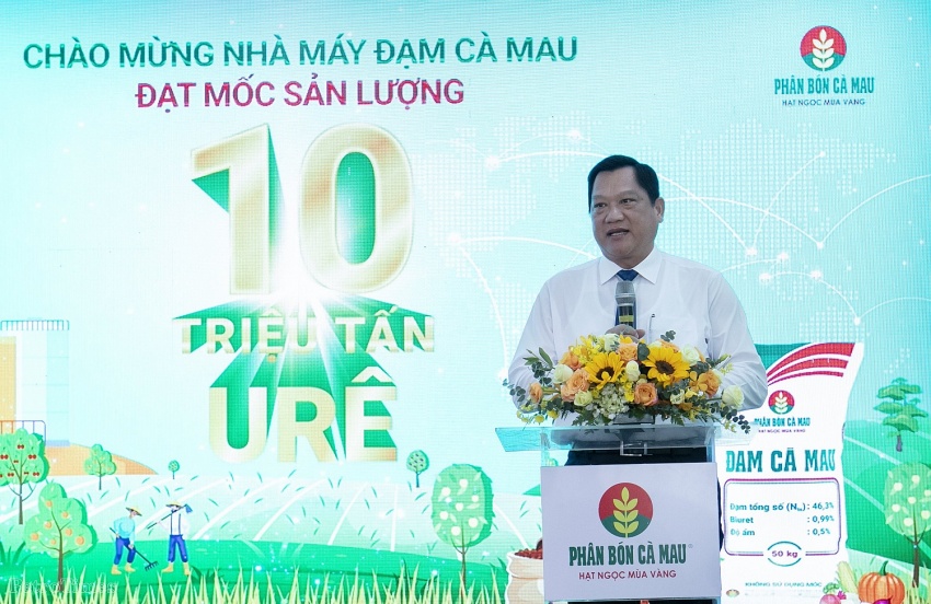Nhà máy Đạm Cà Mau cán mốc sản xuất 10 triệu tấn urê Nhà máy Đạm Cà Mau cán mốc sản xuất 10 triệu tấn urê