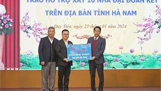 Petrovietnam hỗ trợ xây nhà đại đoàn kết và trao tặng quà Tết trên địa bàn tỉnh Hà Nam