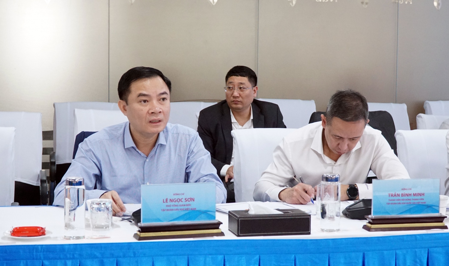 Phó Tổng Giám đốc Petrovietnam Lê Ngọc Sơn phát biểu Phó Tổng Giám đốc Petrovietnam Lê Ngọc Sơn phát biểu