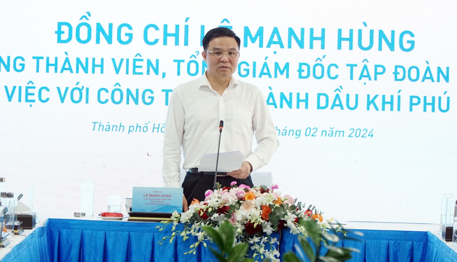 Đồng chí Lê Mạnh Hùng phát biểu chỉ đạo Đồng chí Lê Mạnh Hùng phát biểu chỉ đạo
