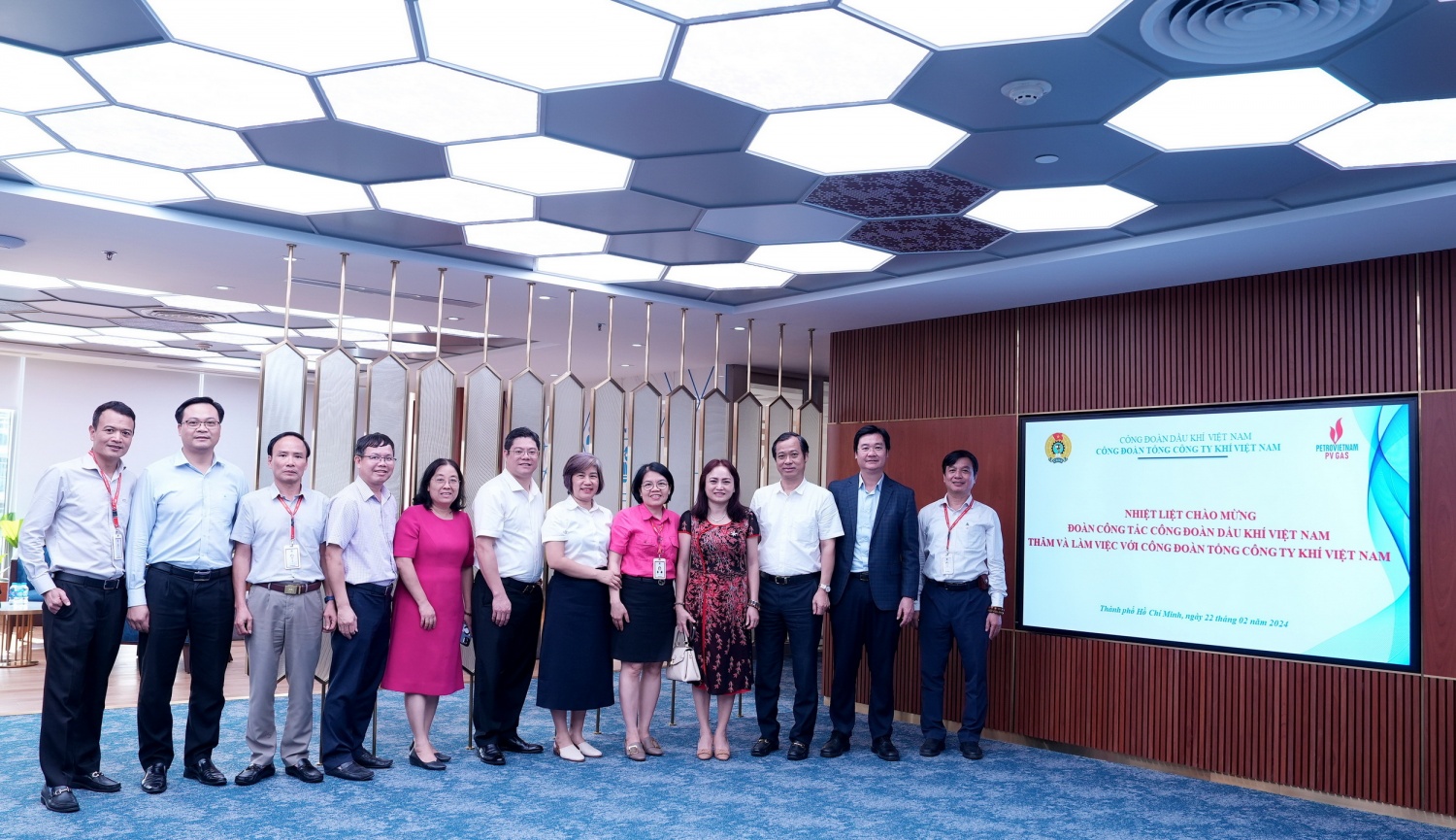 Đoàn công tác Công đoàn Dầu khí Việt Nam đến thăm và làm việc với Công đoàn PV GAS”