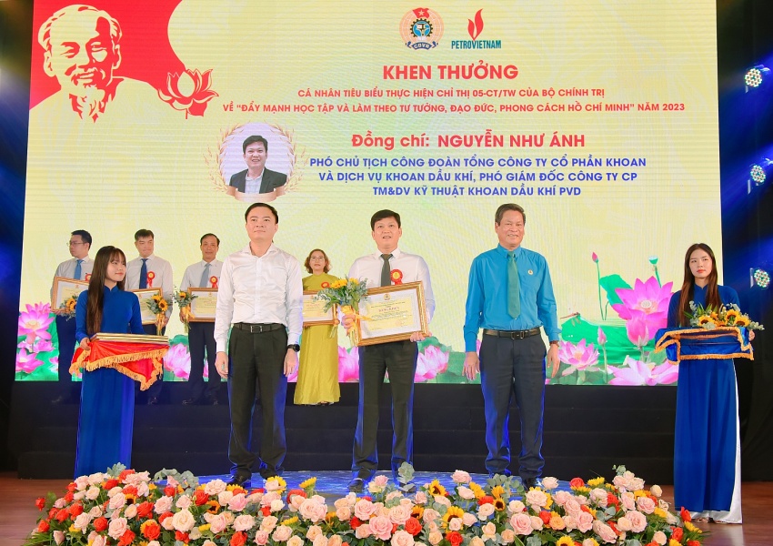 CĐ DKVN phát động Tháng Công nhân và tuyên dương người lao động Dầu khí tiêu biểu năm 2024 CĐ DKVN phát động Tháng Công nhân và tuyên dương người lao động Dầu khí tiêu biểu năm 2024