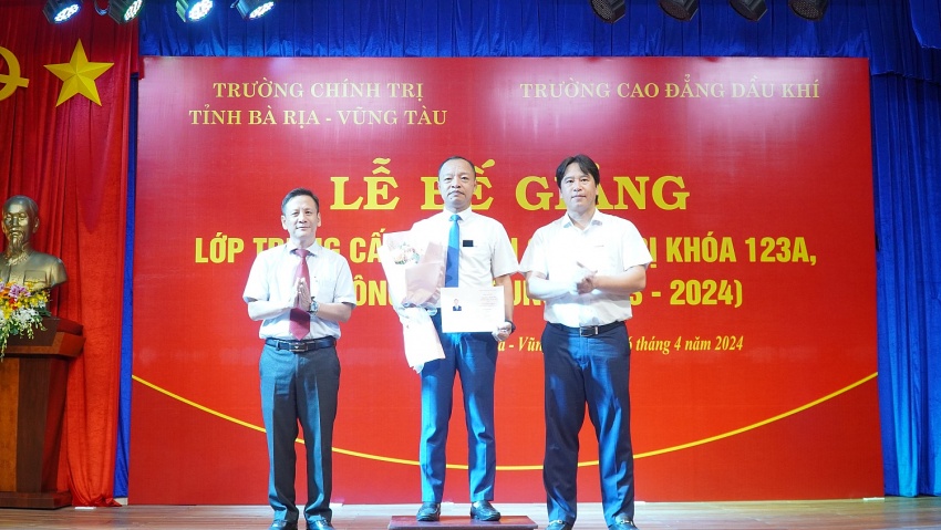Bế giảng và trao bằng tốt nghiệp Lớp Trung cấp Lý luận Chính trị K123A khóa học 2023-2024 Bế giảng và trao bằng tốt nghiệp lớp Trung cấp Lý luận chính trị K123A, khóa học 2023-2024