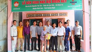 BSR bàn giao nhà Đại đoàn kết nhân dịp kỷ niệm Ngày thống nhất đất nước