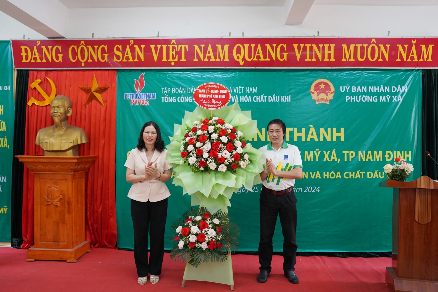 Khánh thành dự án cải tạo, sửa chữa trường THCS Mỹ Xá do PVFCCo tài trợ