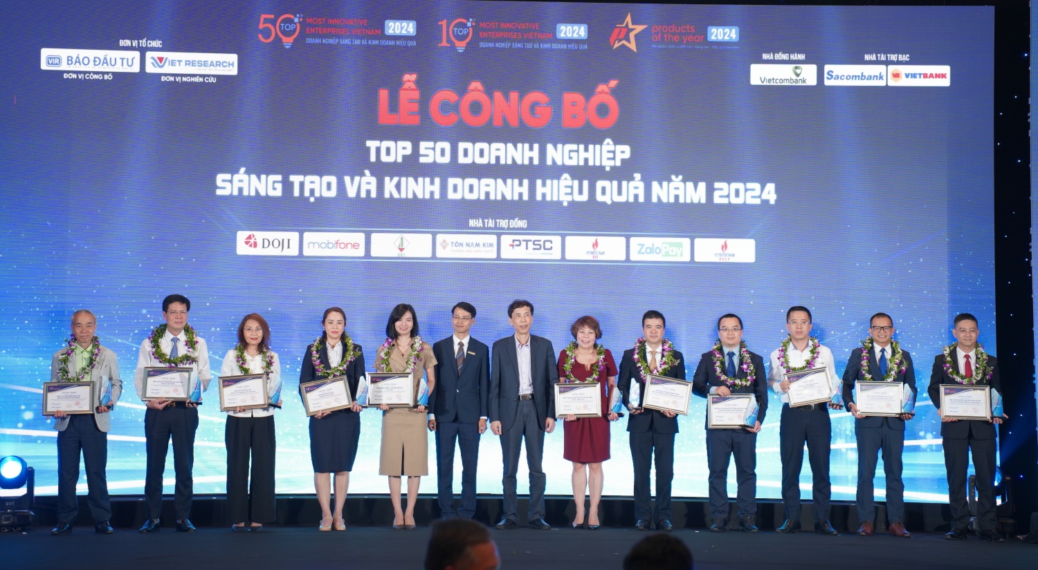 Petrovietnam được vinh danh Top đầu các doanh nghiệp Sáng tạo và Kinh doanh hiệu quả Việt Nam 2024