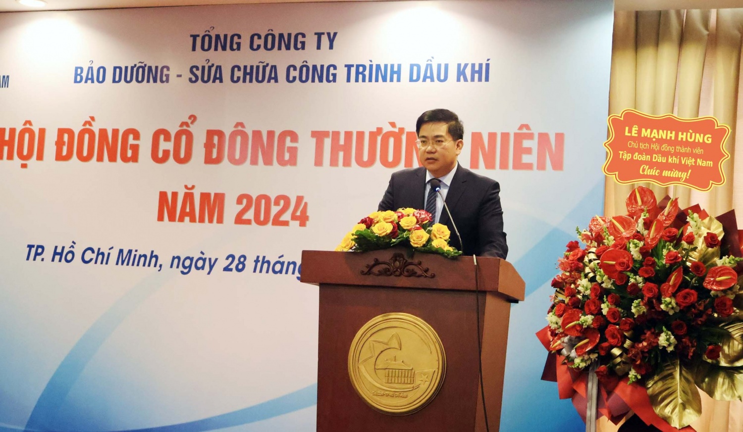 Chủ tịch HĐQT PVMR Nguyễn Trung Trí phát biểu Chủ tịch HĐQT PVMR Nguyễn Trung Trí phát biểu