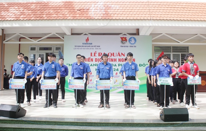 Cụm phối hợp hoạt động Bà Rịa - Vũng Tàu tổ chức lễ ra quân chiến dịch Cụm phối hợp hoạt động Bà Rịa - Vũng Tàu tổ chức ra quân chiến dịch “Mùa hè xanh” năm 2024
