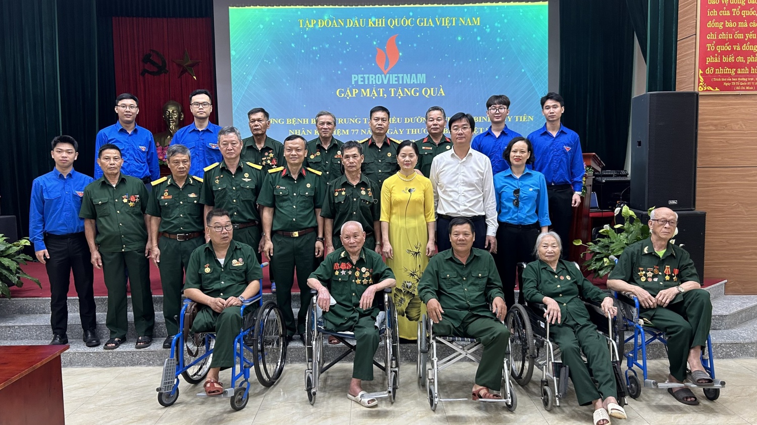 Đoàn công tác Petrovietnam thăm hỏi, tri ân các thương, bệnh binh tại Thái Bình, Hà Nam, Phú Thọ Đoàn công tác Petrovietnam tri ân các thương bệnh binh