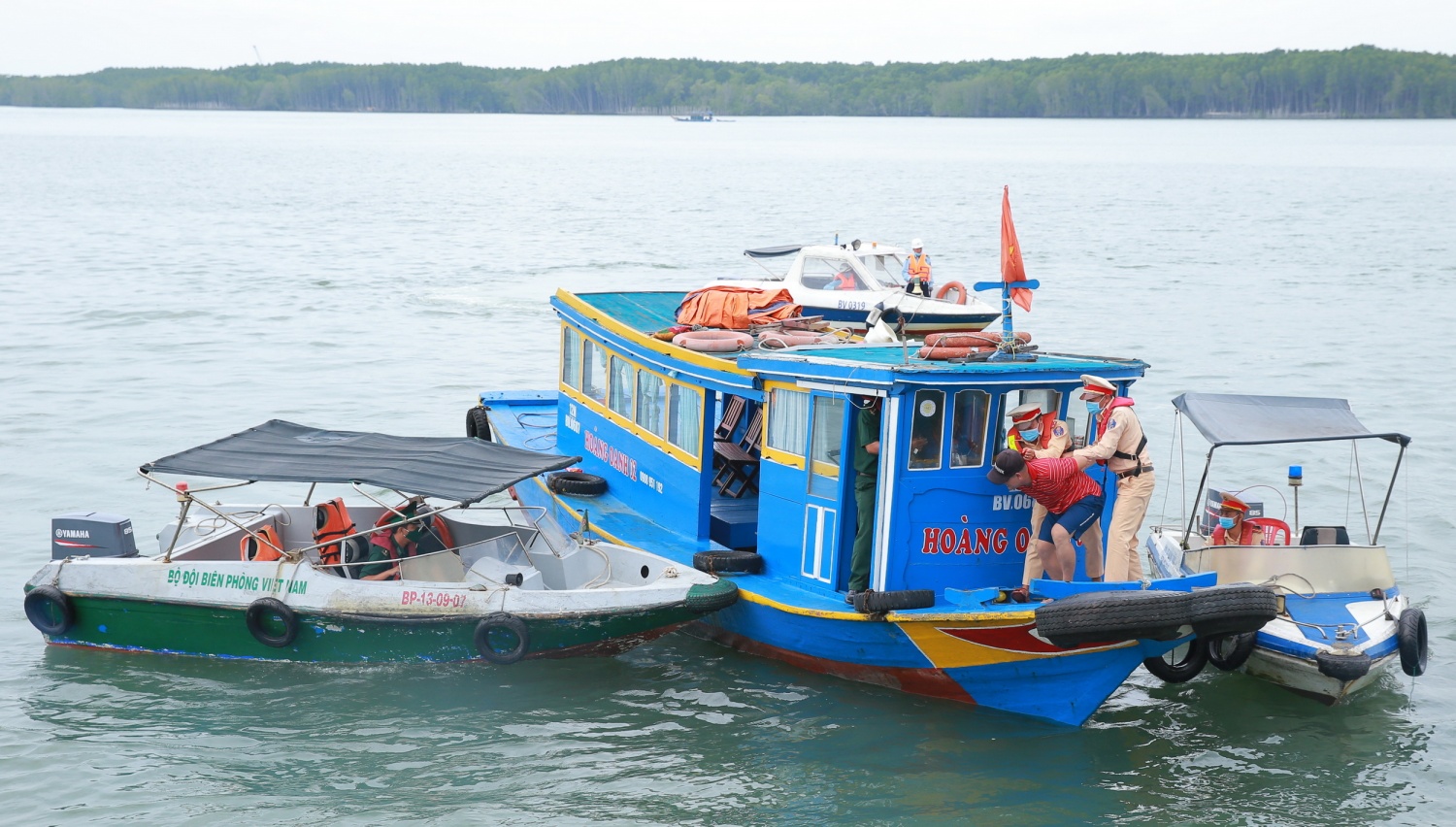 Diễn tập phòng chống tội phạm tại Cụm công trình Cái Mép Diễn tập phòng chống tội phạm tại Cụm công trình Cái Mép