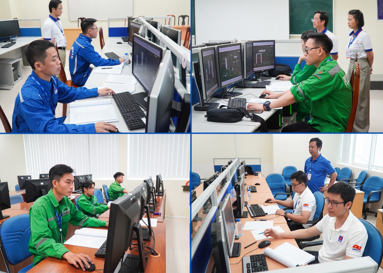 Các thí sinh chuẩn bị nghiêm túc, tập trung cao độ hoàn thành bài thi Các thí sinh chuẩn bị nghiêm túc, tập trung cao độ hoàn thành bài thi