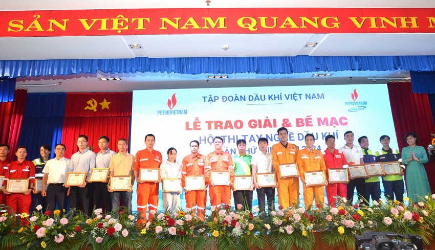 Bế mạc Hội thi tay nghề Dầu khí lần thứ VII năm 2024: Tôn vinh những bàn tay vàng của ngành Dầu khí Bế mạc Hội thi tay nghề Dầu khí lần thứ VII năm 2024: Tôn vinh những bàn tay vàng của ngành Dầu khí