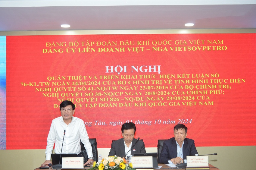 Đảng ủy Liên doanh Vietsovpetro quán triệt, triển khai thực hiện Kết luận số 76-KL/TW Đảng ủy Vietsovpetro quán triệt, triển khai thực hiện Kết luận 76-KL/TW
