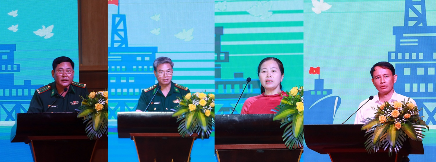 Các đại biểu trình bày tham luận tại hội nghị. Các đại biểu trình bày tham luận tại hội nghị.