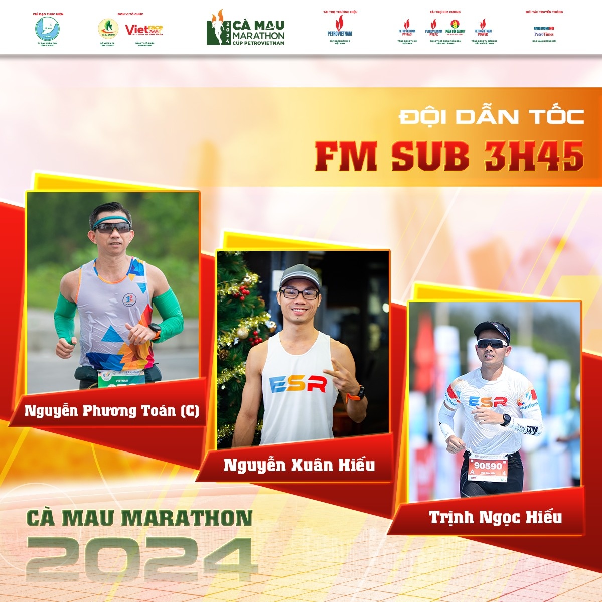 Đội ngũ người dẫn tốc tại giải Marathon - Cà Mau 2024 Cúp Petrovietnam Đội ngũ người dẫn tốc tại giải Marathon - Cà Mau 2024 Cúp Petrovietnam