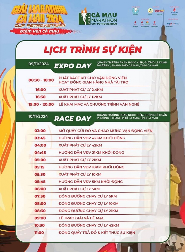 Đếm ngược ngày diễn ra Giải Marathon Cà Mau 2024 Cúp Petrovietnam Đếm ngược ngày diễn ra Giải Marathon Cà Mau 2024 Cúp Petrovietnam