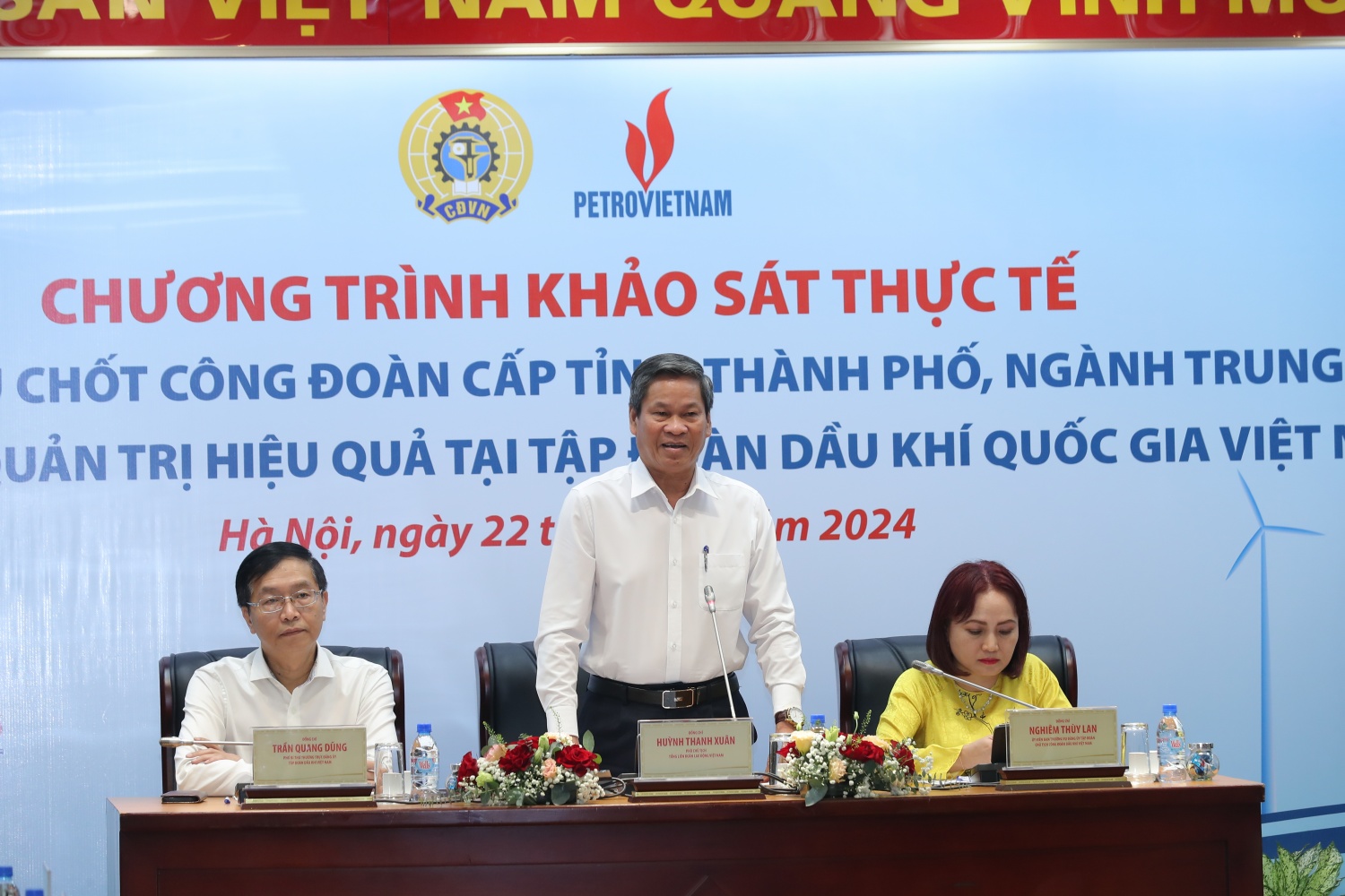Lớp cán bộ chủ chốt công đoàn cấp tỉnh, thành phố, ngành Trung ương khảo sát, học tập mô hình quản trị tại Petrovietnam Lớp cán bộ chủ chốt công đoàn cấp tỉnh, thành phố, ngành Trung ương khảo sát thực tế tại Petrovietnam