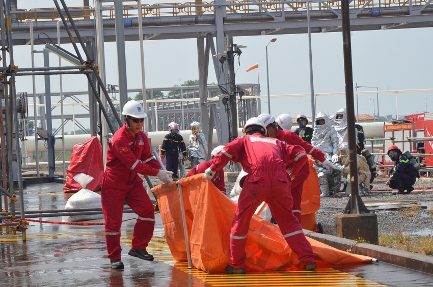 NCSP tổ chức diễn tập phương án chữa cháy, cứu nạn cứu hộ và ứng phó sự cố môi trường NCSP tổ chức diễn tập phương án chữa cháy, cứu nạn cứu hộ và ứng phó sự cố môi trường