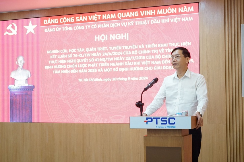 Đảng ủy PTSC quán triệt, triển khai thực hiện Kết luận số 76-KL/TW Đảng ủy PTSC quán triệt, triển khai thực hiện Kết luận số 76-KL/TW