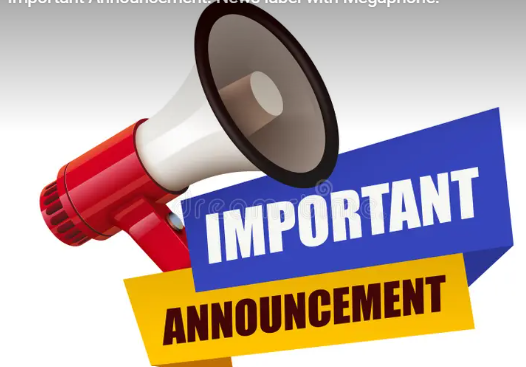 Announcement”